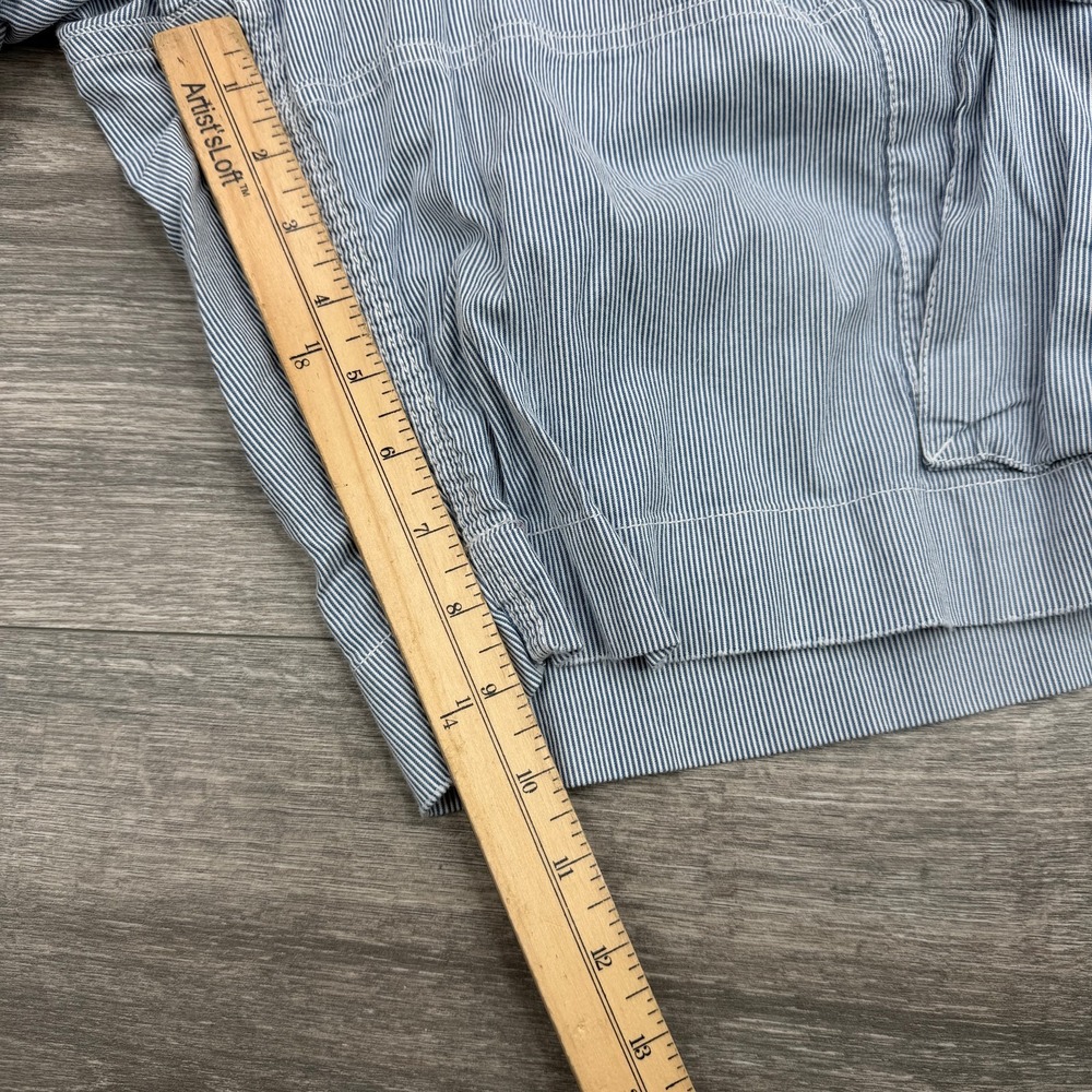 Polo Ralph Lauren Cargo Shorts Mens 33 Blue White Stripe Paratrooper Military - Picture 11 of 13